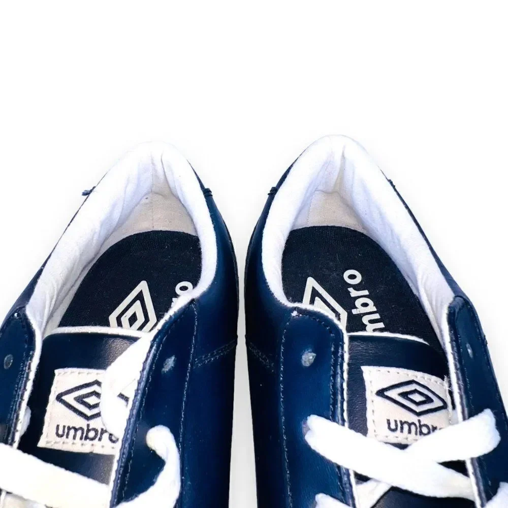 Umbro Brooklyn Leather Casual Shoes Navy / White UML1002SL Men's 8‎